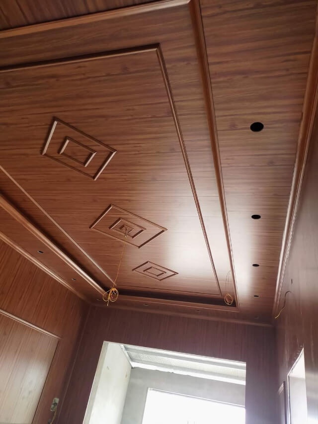 các mẫu trần nhà bằng gỗ đẹp